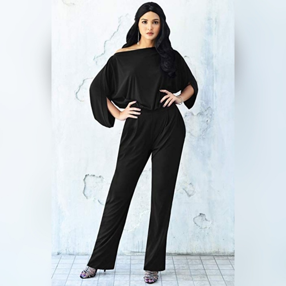 Black formal romper jumpsuit, elegant and classy